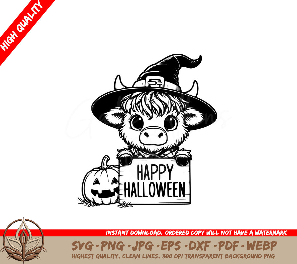 Halloween Cow Digital Product SVG