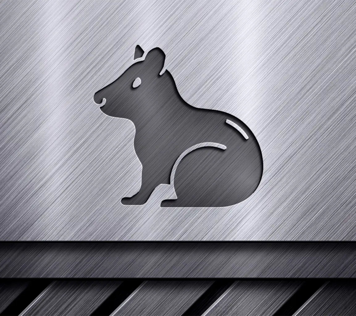  Mouse Silhouette SVG - Ghostly Hamster Design SVG