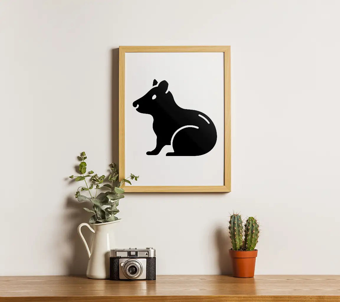  Mouse Silhouette SVG - Ghostly Hamster Design SVG