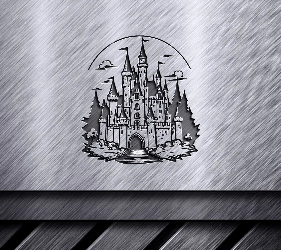 Hand Drawn  Castle SVG - Fairy Tale Illustration SVG