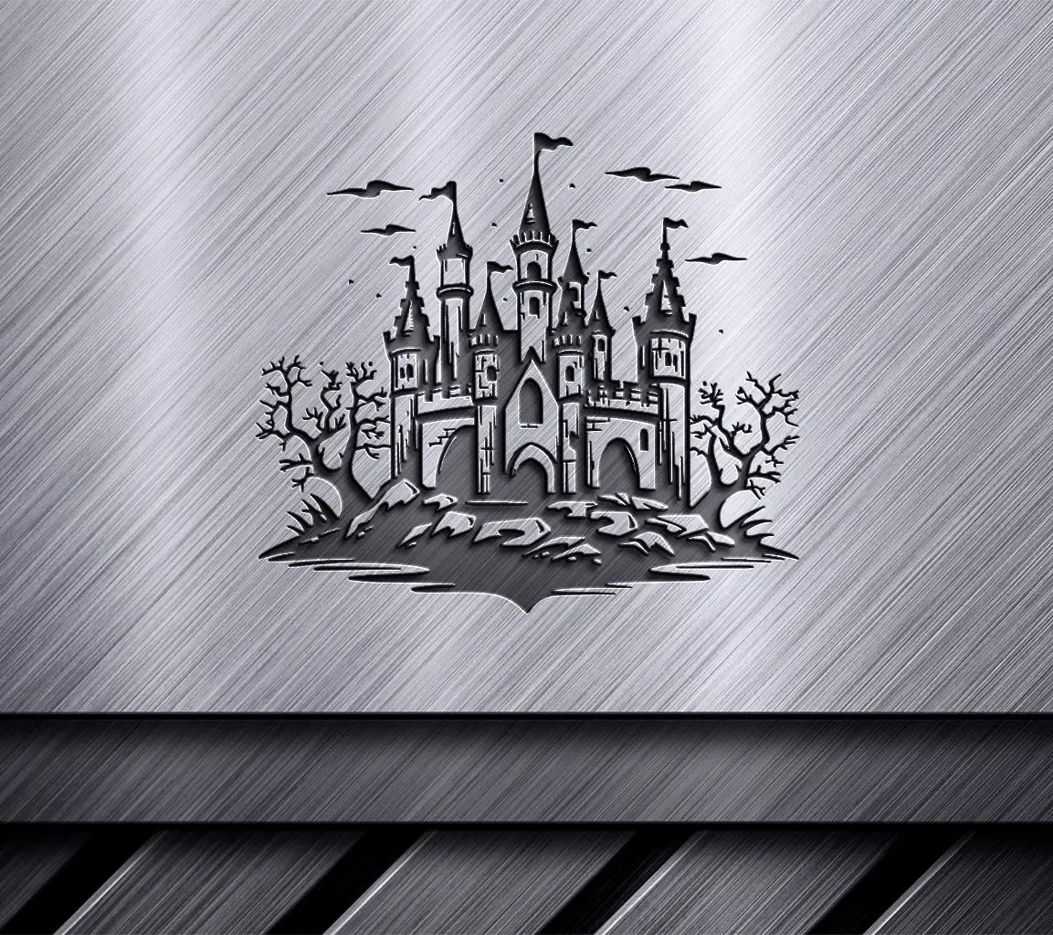 Haunted Castle SVG -  Handdrawn Doodle Icon SVG