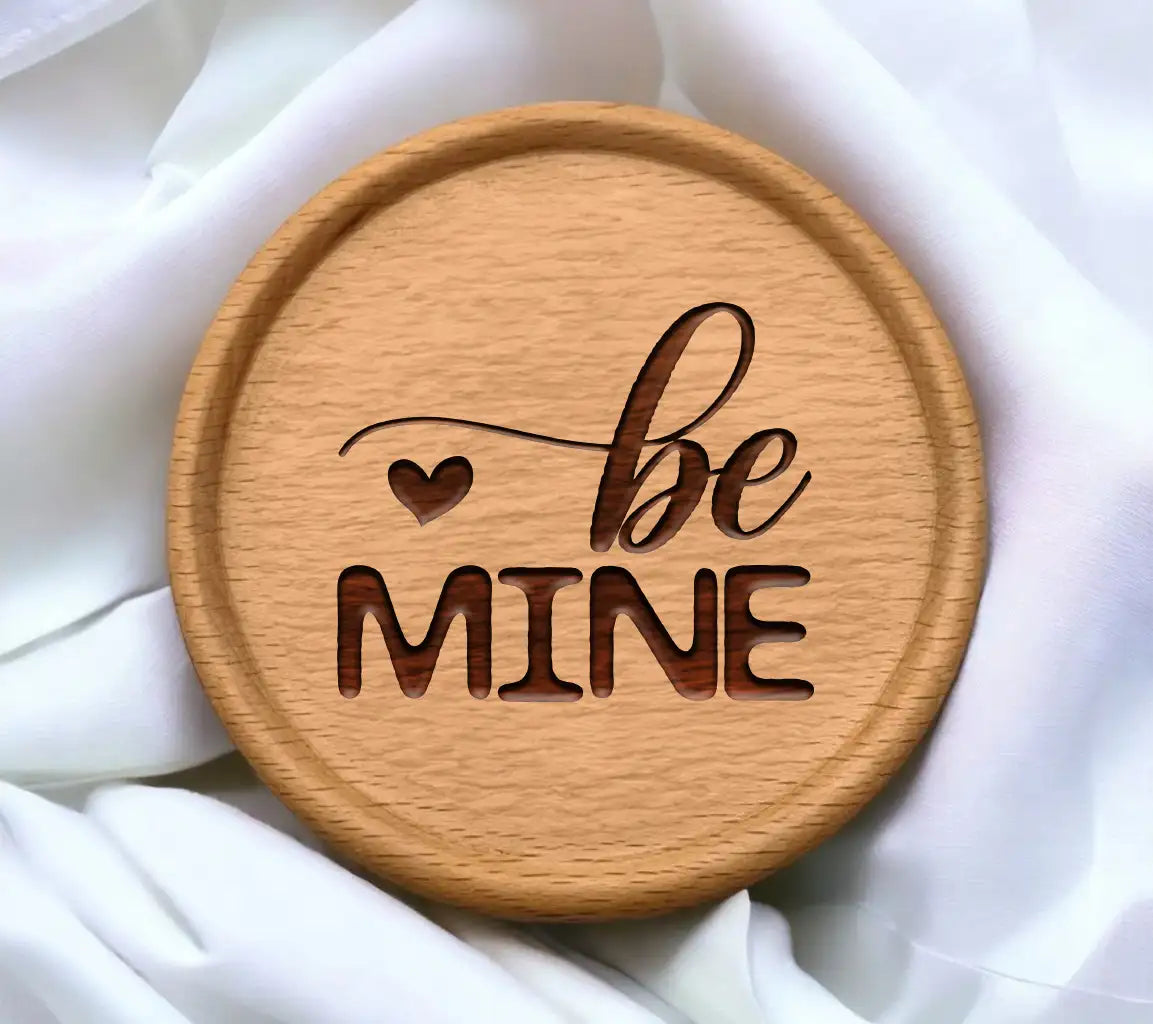 Be Mine Silhouette SVG -  Heart Design SVG