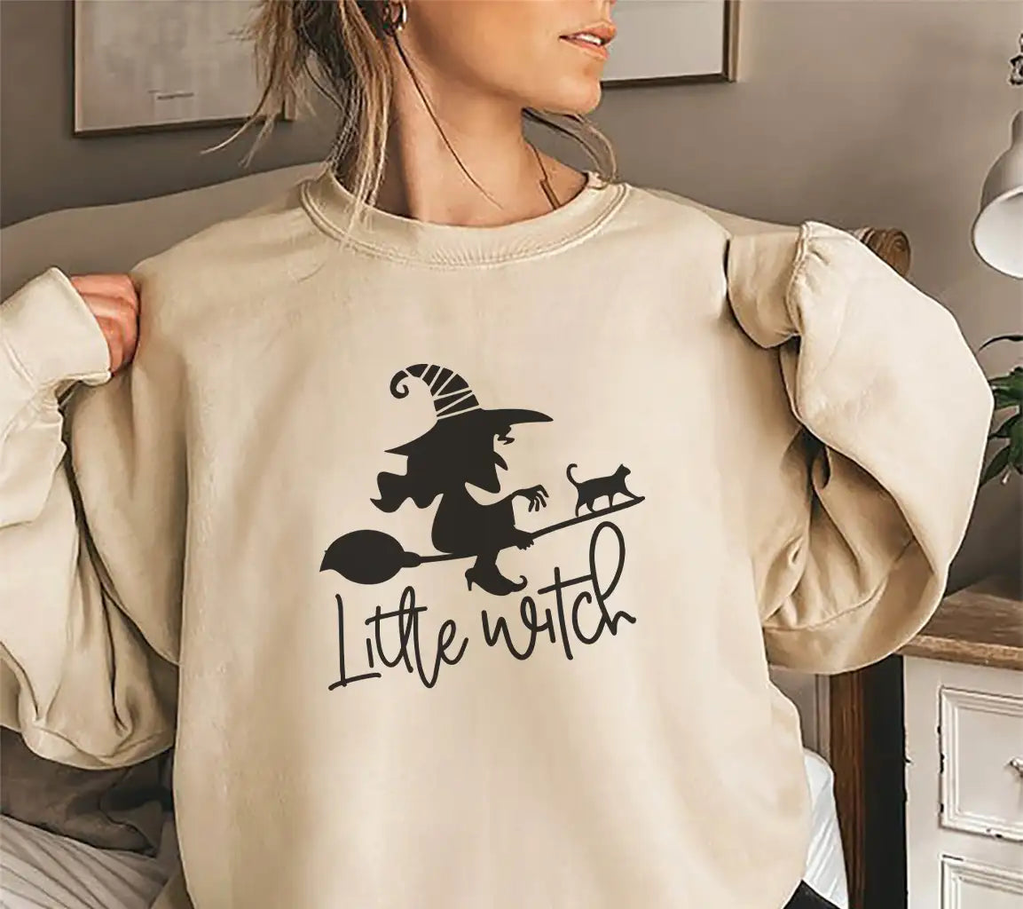 Little Witch Silhouette SVG for Valentines Day T-Shirt Design SVG