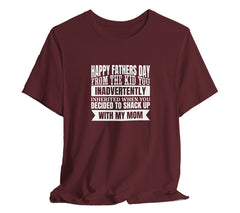 Happy Father's Day From A Kid You Inherited T-Shirt For Dads | Perfect Father's Day T-Shirt for Dad | Perfect Tee for Dads