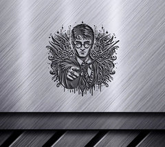 Harry Potter Holding Wand SVG -  Drawing SVG