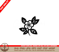 Hawthorn Flower SVG File Formats