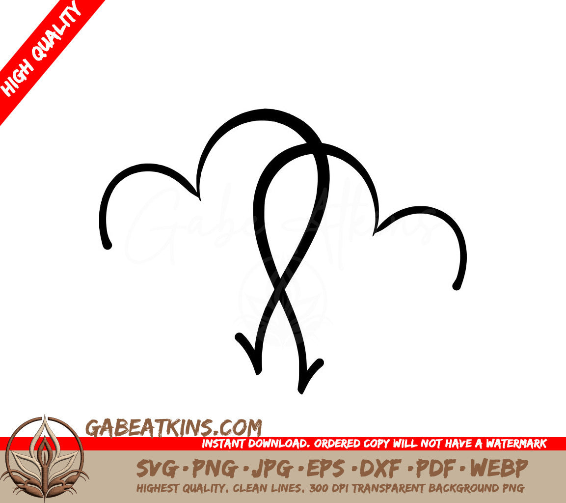  Arrow Trio SVG - Opposing Directions Design SVG