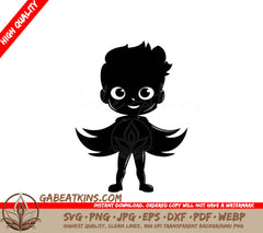 Heartbeat Hero  Boy with Wings SVG SVG