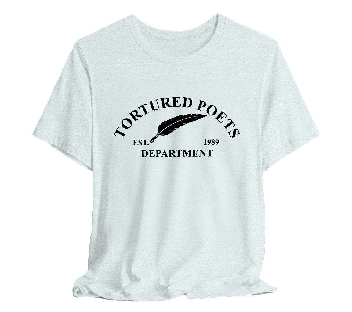 The Tortured Poets Department - Est. 1989 T-Shirt | TTPD T-Shirt Est. 1989 | Taylor Swift Inspired T-Shirts Commemorating New Album Release, Taylor Swift T-Shirt, The Tortured Poets Department Merch, TTPD Shirt, Swiftie Merch, New Album Merch, Taylor Swift Fan Gift, History Shirt, Music Lover Shirt, Feather Quill Tee, Bella Canvas 3001 t-shirt