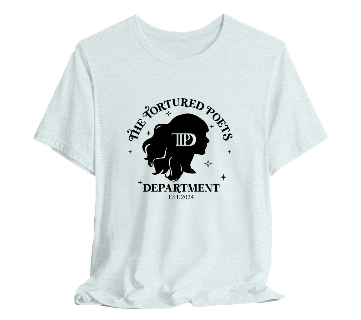 TTPD T-Shirt Featuring A Silhouette of Taylor | The Tortured Poets Dep | Tortured Poets Department