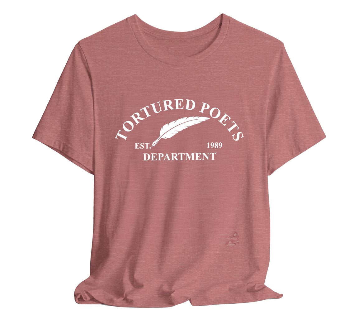 The Tortured Poets Department - Est. 1989 T-Shirt | TTPD T-Shirt Est. 1989 | Taylor Swift Inspired T-Shirts Commemorating New Album Release, Taylor Swift T-Shirt, The Tortured Poets Department Merch, TTPD Shirt, Swiftie Merch, New Album Merch, Taylor Swift Fan Gift, History Shirt, Music Lover Shirt, Feather Quill Tee, Bella Canvas 3001 t-shirt