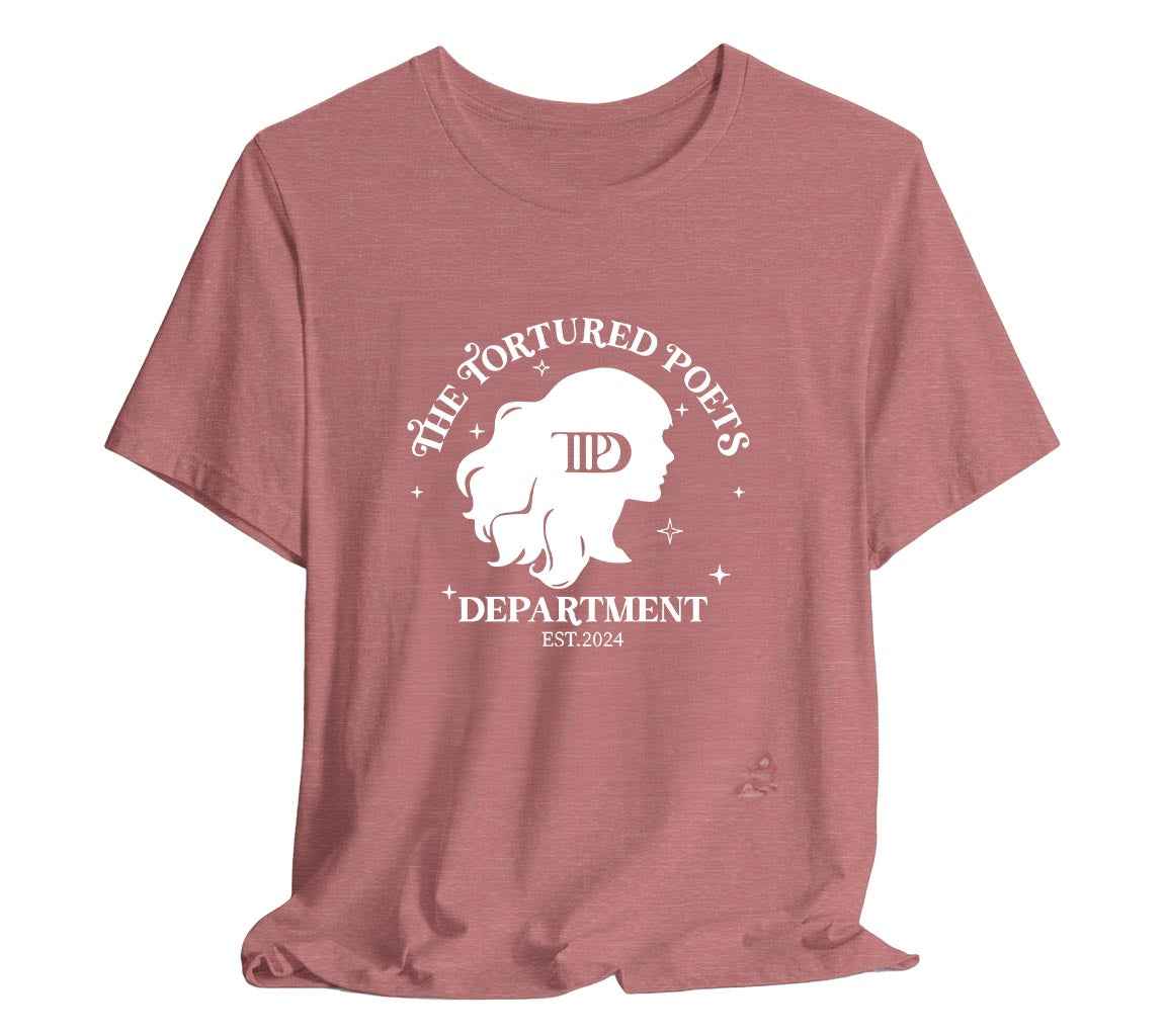 TTPD T-Shirt Featuring A Silhouette of Taylor | The Tortured Poets Dep | Tortured Poets Department