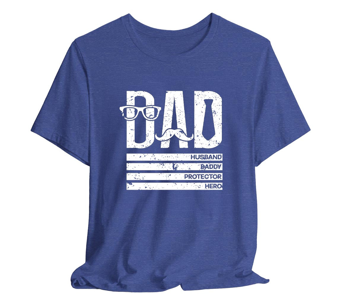 Dad: Husband, Daddy, Protector, Hero T-Shirt | Perfect T-Shirt for Dads on Fathers Day | Father's Day Gift, Funny Father Shirt, Best Dad Shirt, Gift for Dad, Dad: Husband, Daddy, Protector, Hero T-Shirt | Perfect T-Shirt for Dads on Fathers Day | Father's Day Gift, Funny Father Shirt, Best Dad Shirt, Gift for Dad