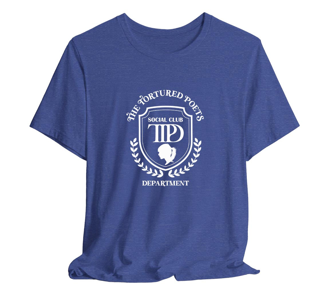 The Tortured Poets Department Social Club T-Shirt | TTPD Social Club T-Shirt | Taylor Swift Inspired T-Shirts Commemorating New Album Release, Taylor Swift T-Shirt, The Tortured Poets Department Merch, TTPD Shirt, Swiftie Merch, New Album Merch, Taylor Swift Fan Gift, Concert Tee, Fan Club Tee, Bella Canvas 3001 t-shirt