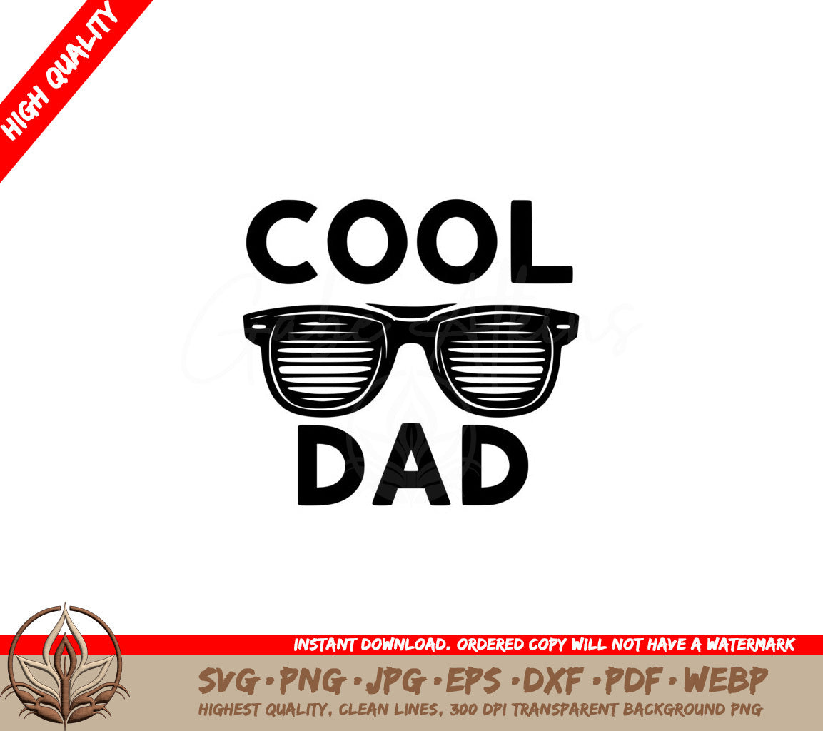 Hip Dad Sunglasses SVG Digital Product