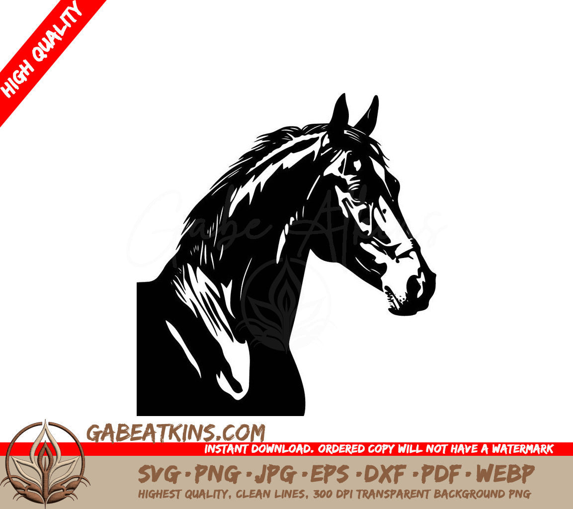  A Horses Head SVG - Horse SVG