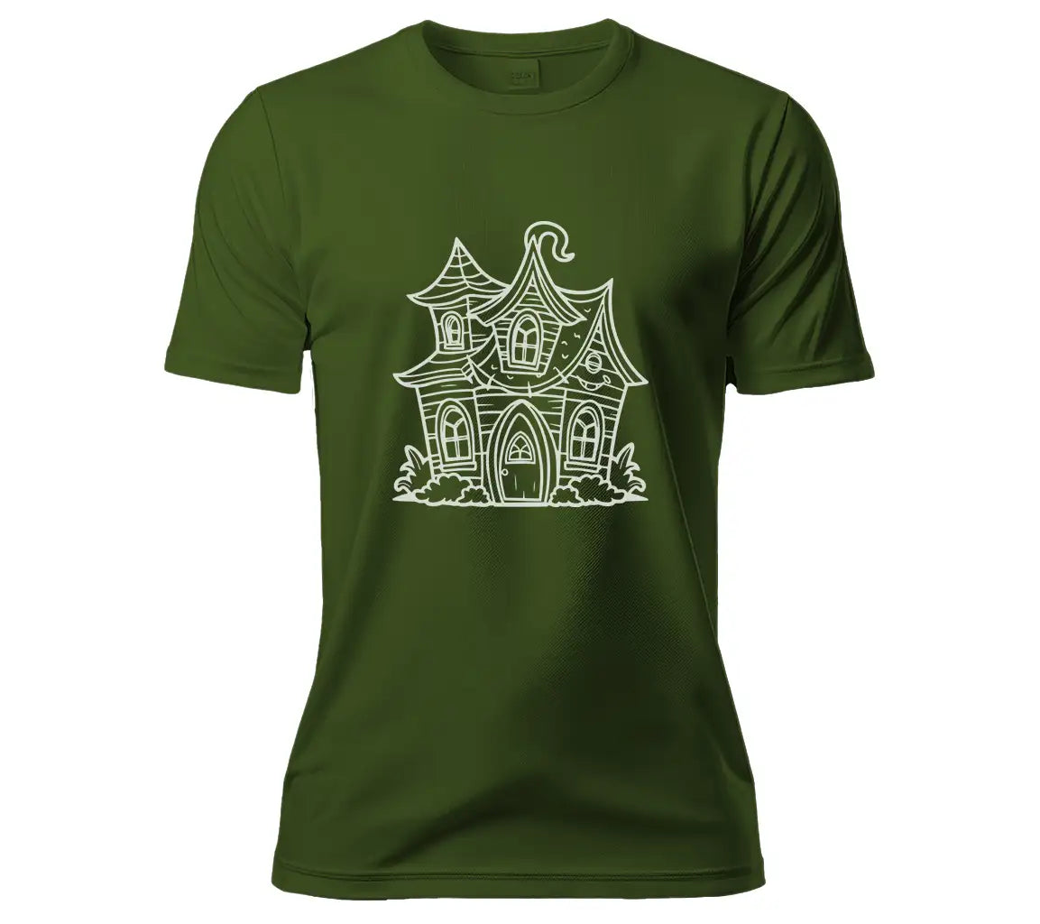 Haunted House Coloring Page SVG -  Drawing SVG