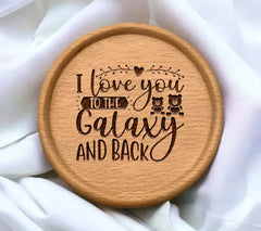 I Love You To The Galaxy And Back Valentines Day SVG Poster SVG