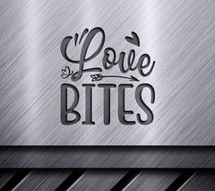 Love Bites Arrow & Hearts SVG -  Sign SVG