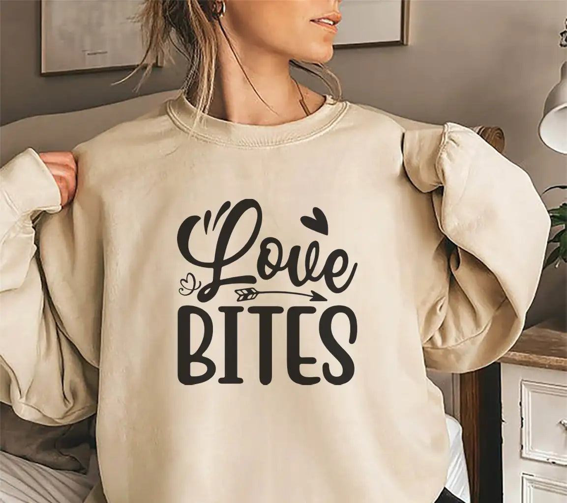 Love Bites Arrow & Hearts SVG -  Sign SVG