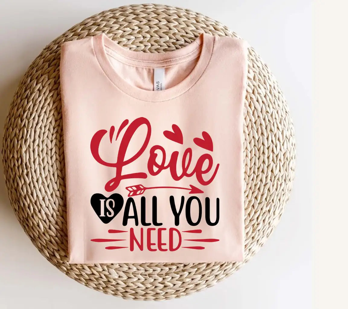 Love is All You Need Valentines Day SVG Poster Design SVG