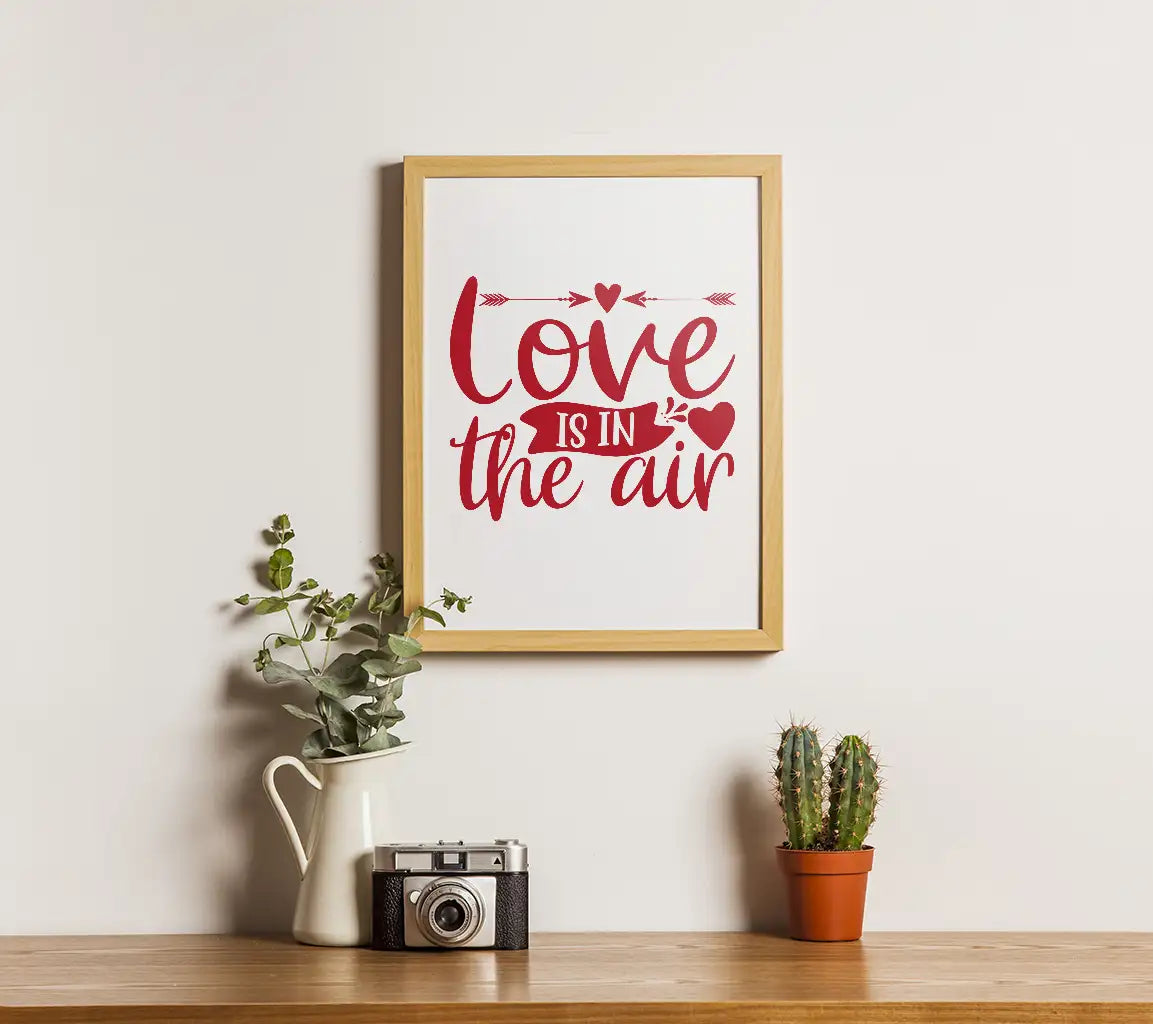 Love Is In The Air Red Sign SVG Cut File SVG