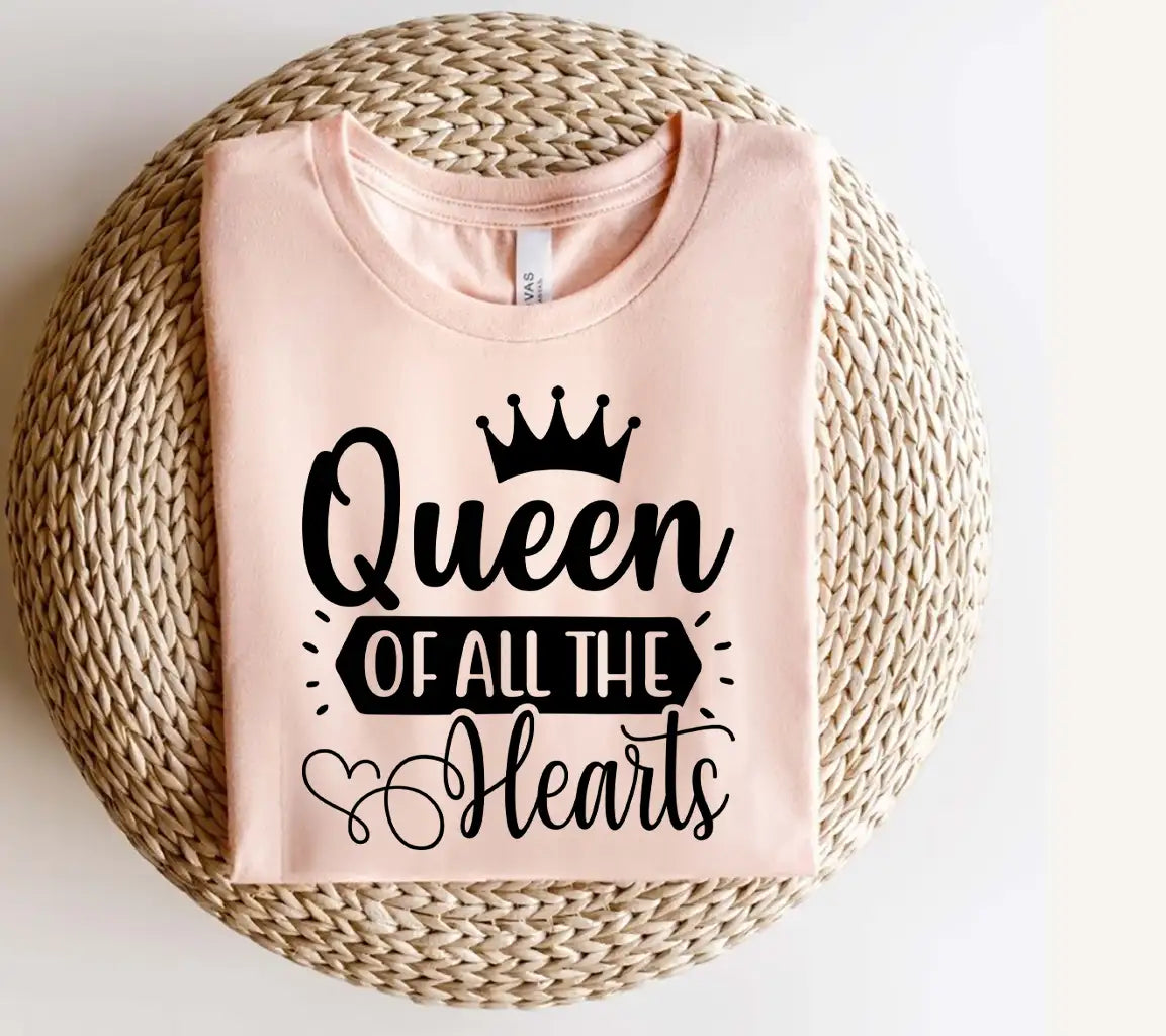 Queen of Hearts SVG with Crown - Huge Design for Cricut & Silhouette SVG