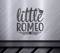 Little Romeo SVG - White Background with Red Heart & Arrow SVG