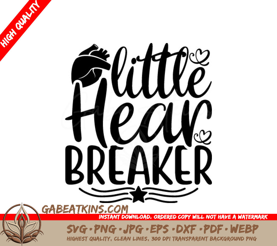 Little Heart Breaker SVG Design -  SVG