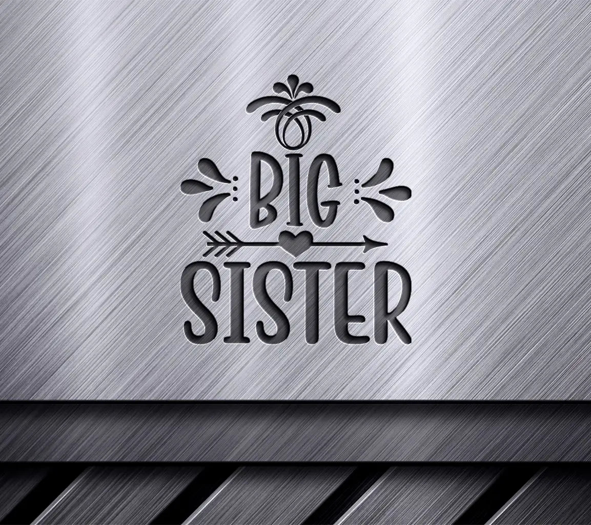 Big Sister Arrow Heart SVG Cut File -  Design SVG