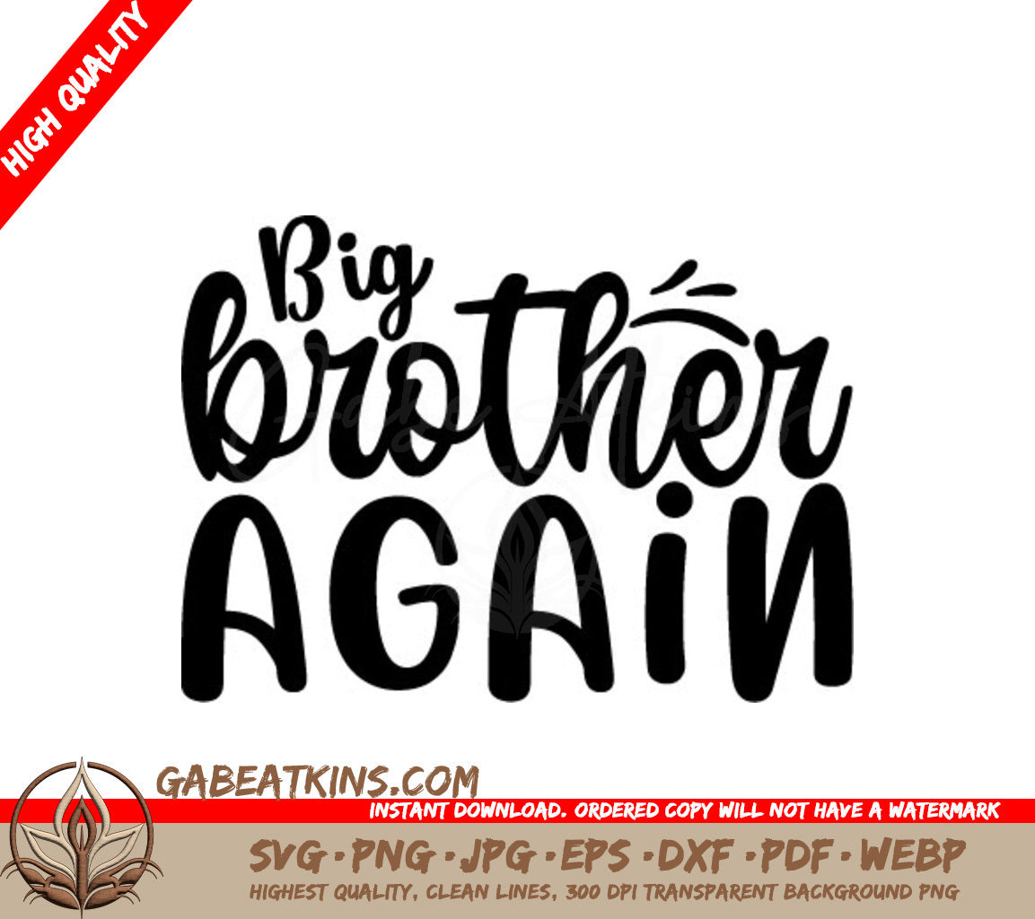 Big Brother Again SVG -  Sign Design SVG