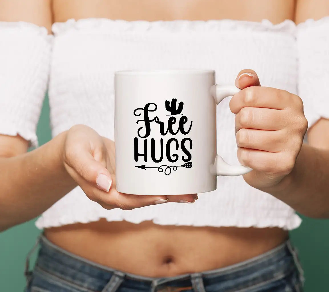 Free Hugs Cactus Arrow SVG -  Design SVG