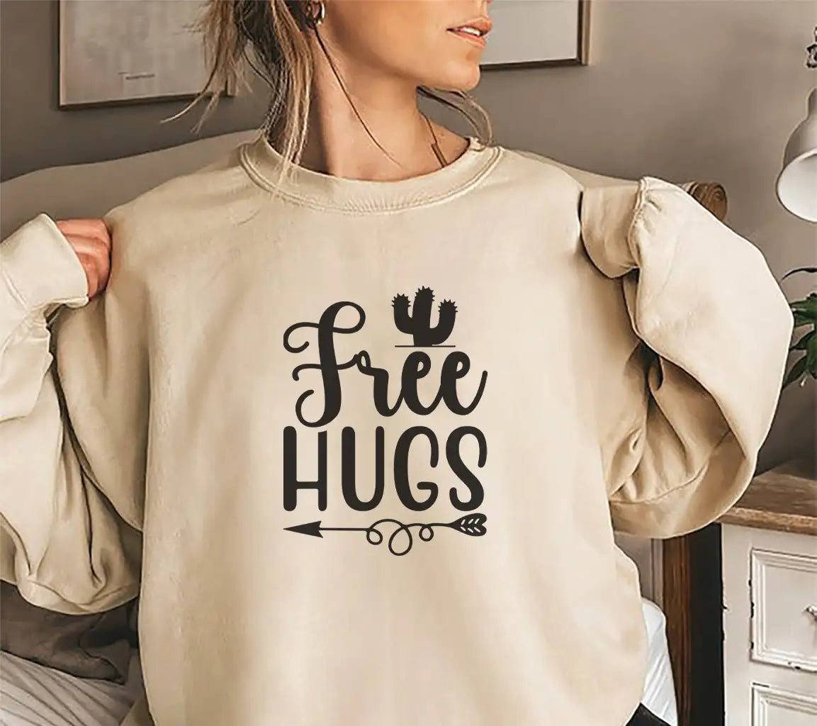 Free Hugs Cactus Arrow SVG -  Design SVG