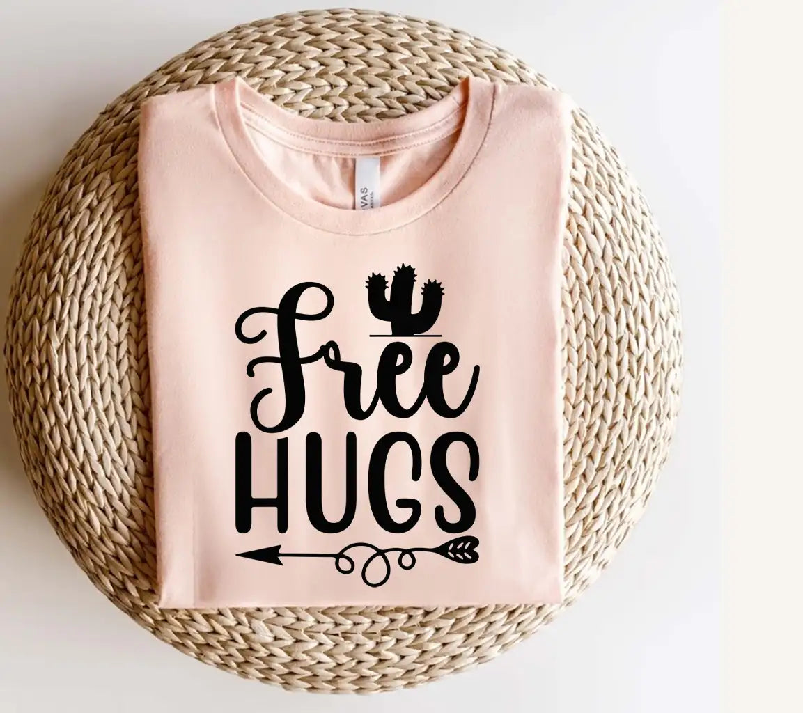 Free Hugs Cactus Arrow SVG -  Design SVG