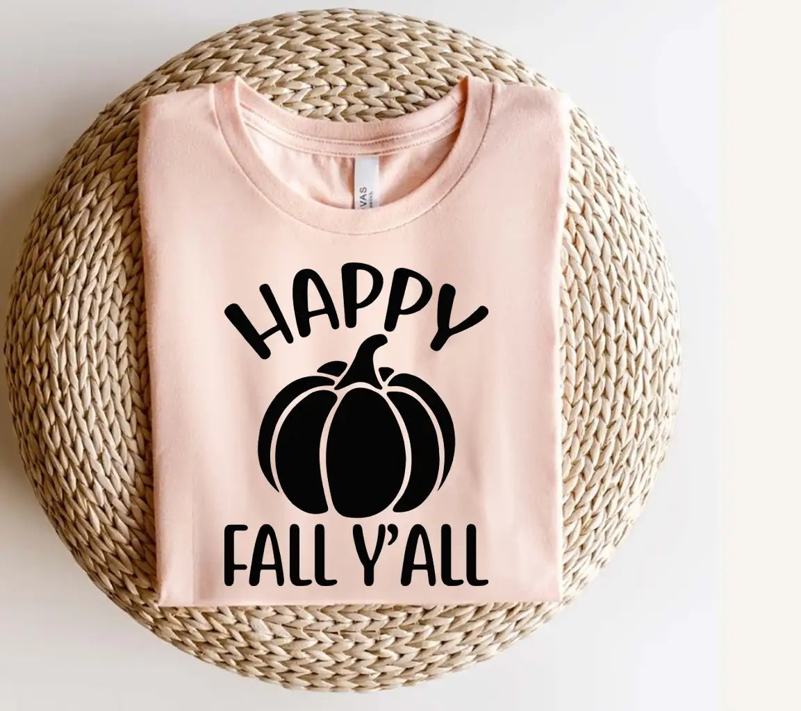 Happy Fall Yall Pumpkin Silhouette SVG SVG