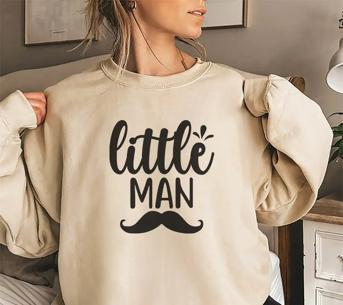 Little Man with Mustache SVG - Huge Design for Cutting & Crafts SVG