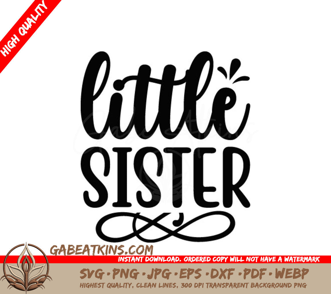 Little Sister SVG Design -  Design SVG