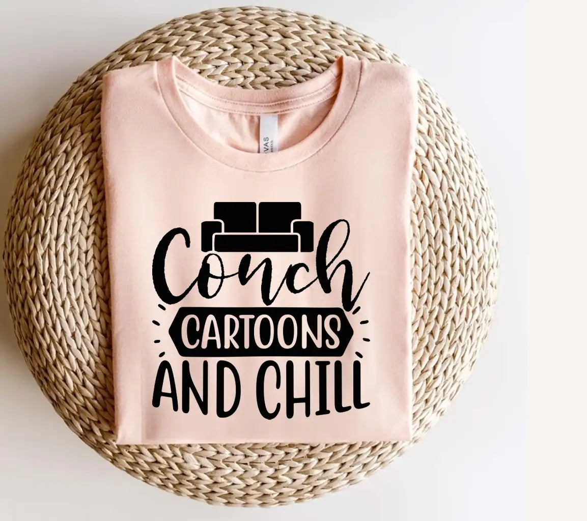 Couch Cartoons & Chill SVG -  Sign SVG