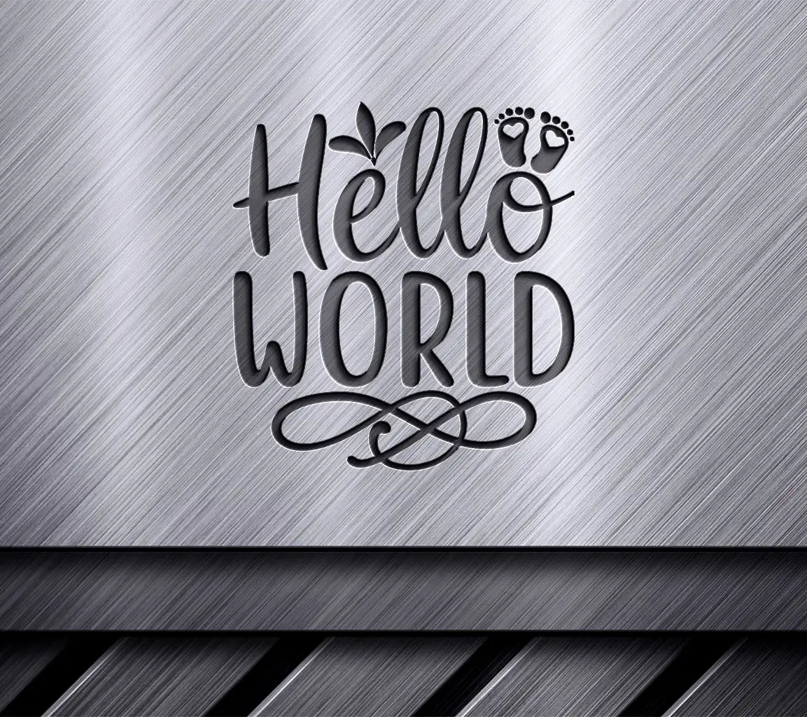  Hello World SVG Design - Huge Baby SVG