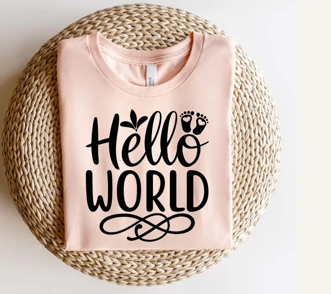  Hello World SVG Design - Huge Baby SVG