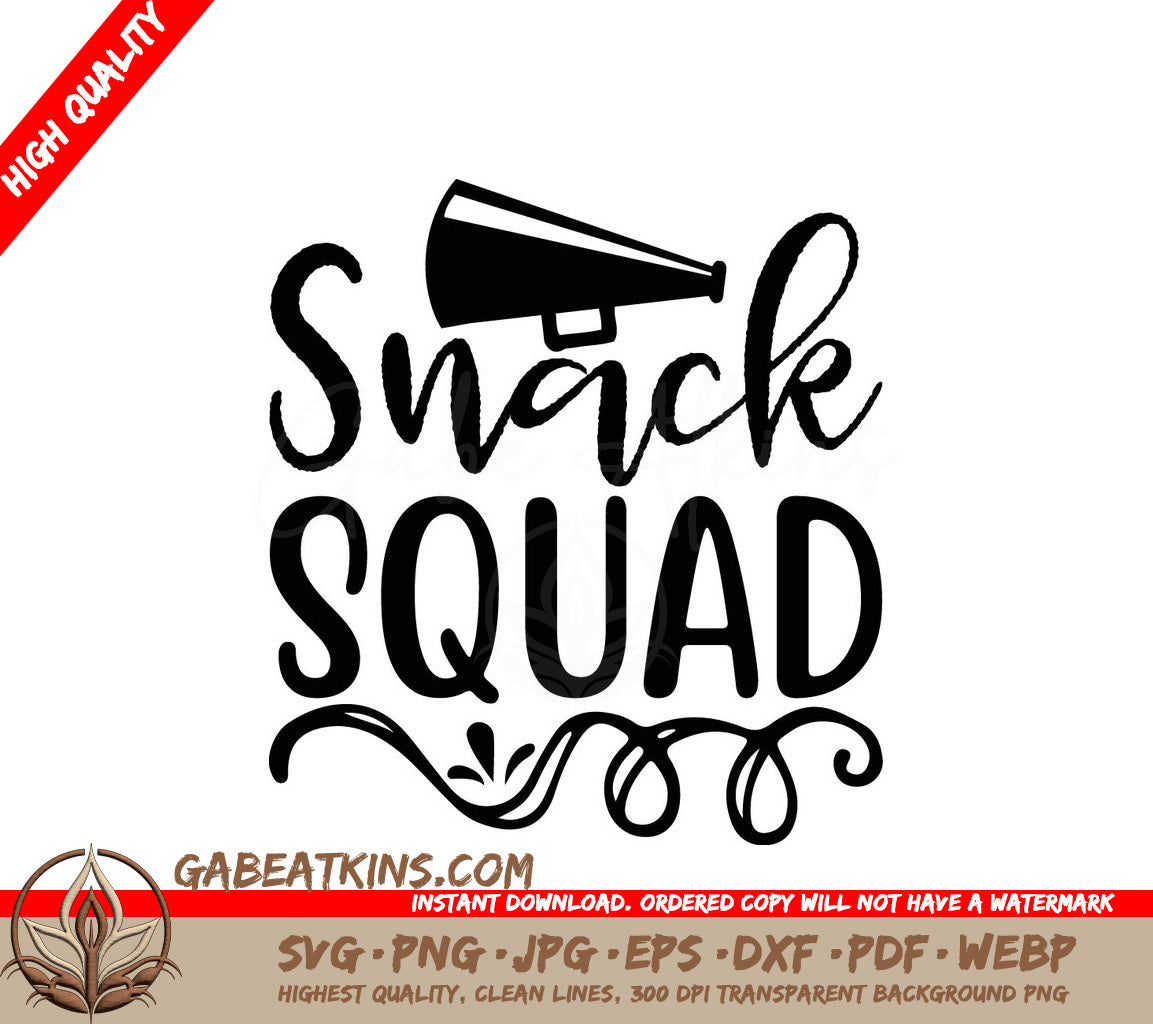  Snack Squad SVG Design - Huge Baby SVG