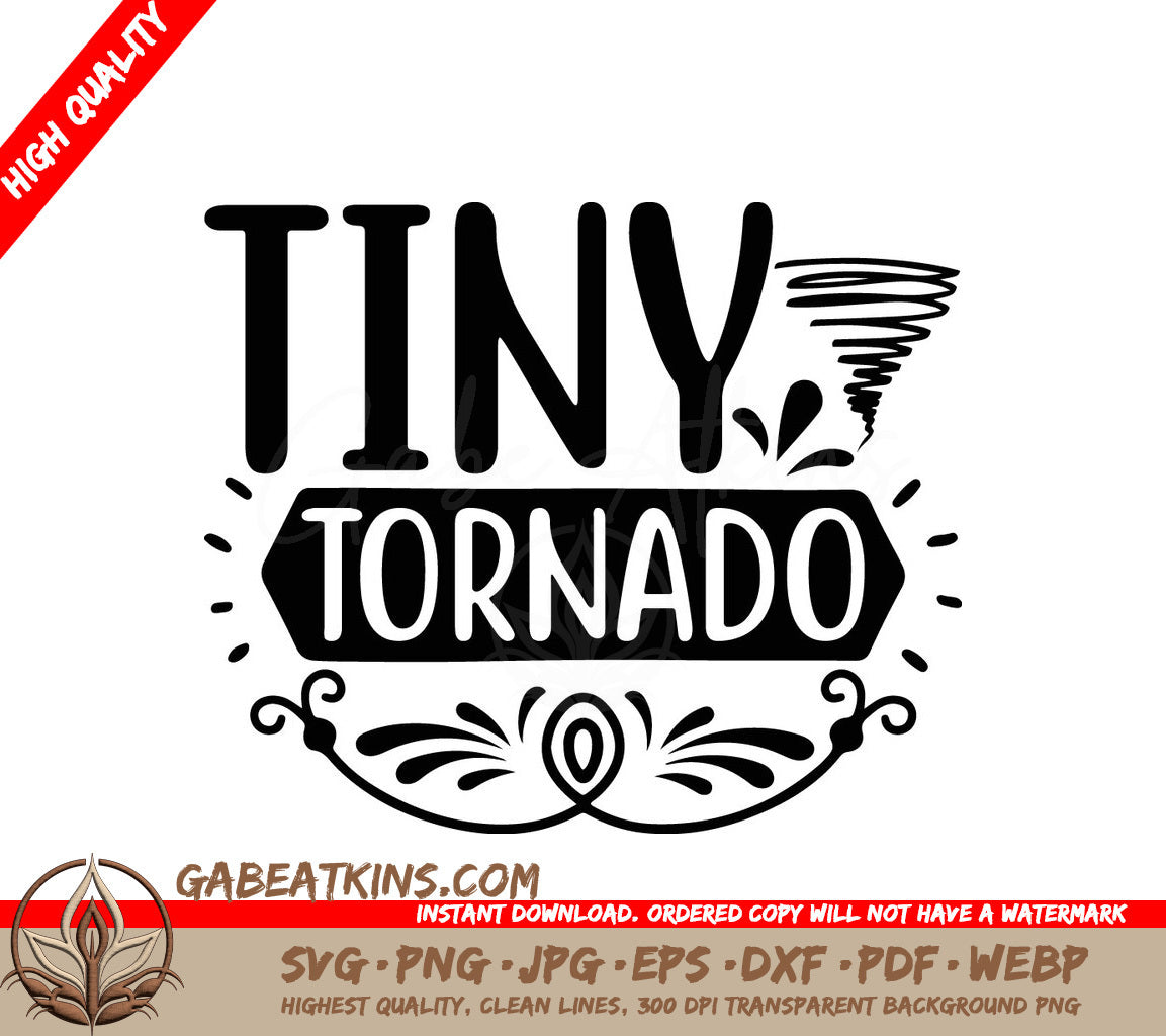 Tiny Tornado SVG -  Sign Design SVG