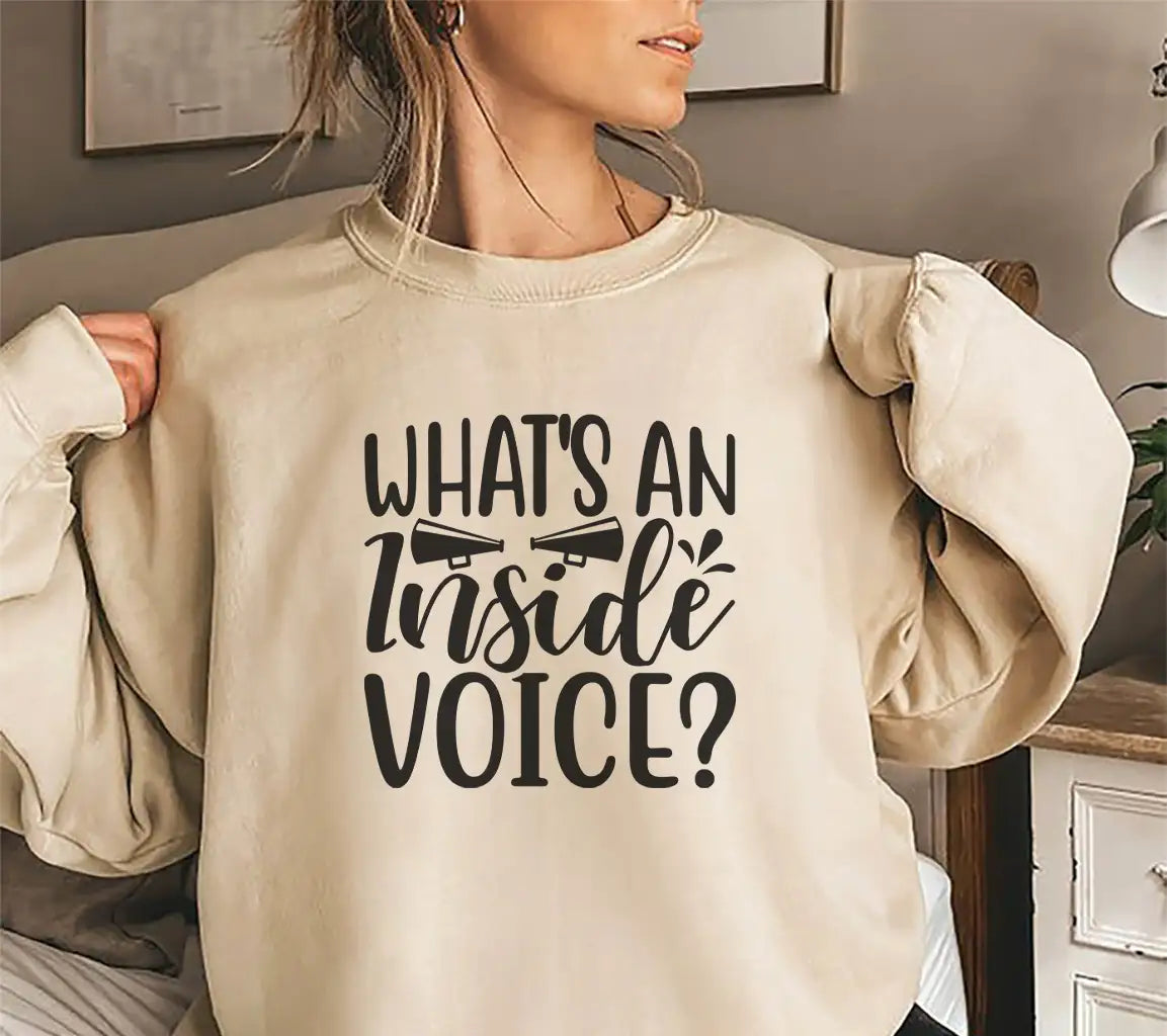 Whats an Inside Voice SVG Poster Design SVG