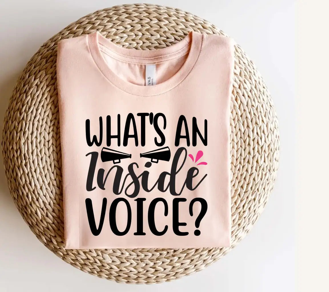 Whats an Inside Voice SVG Poster Design SVG