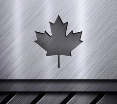 Canadian Kid SVG - Black Maple Leaf with Red Letters SVG