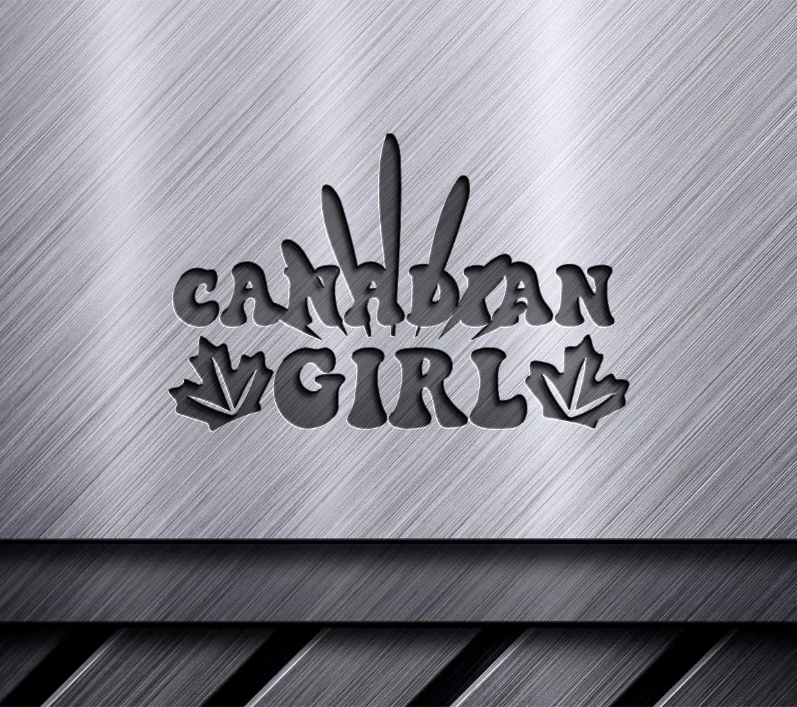 Canadian Girl Design SVG - Canada Day Design SVG