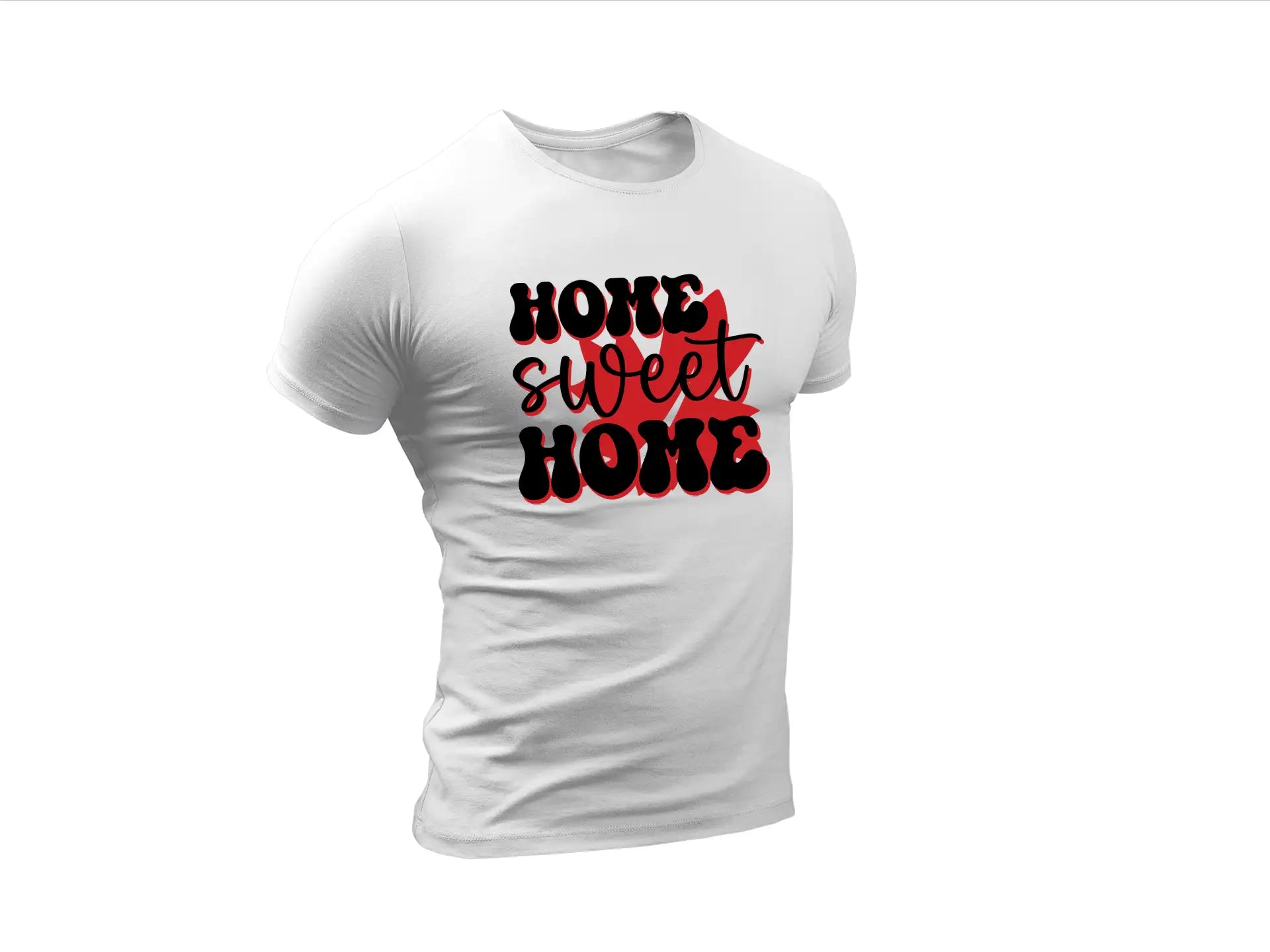 Black & Red Home Sweet Home SVG for Canada Day SVG