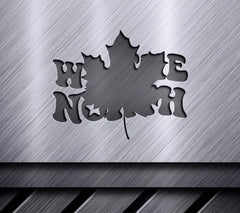 We The North Red Maple Leaf SVG - Canada Day Design SVG