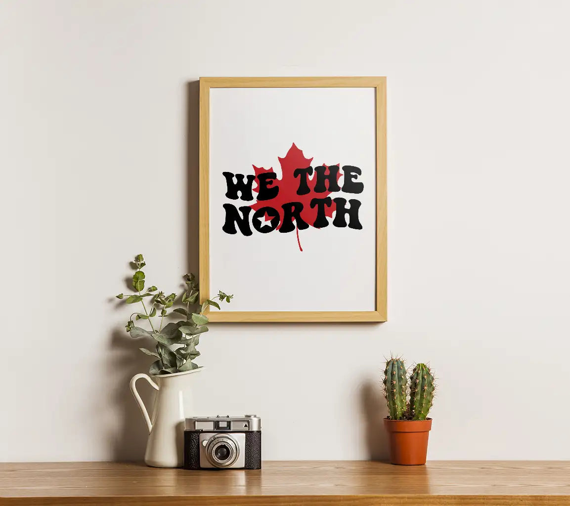 We The North Red Maple Leaf SVG - Canada Day Design SVG