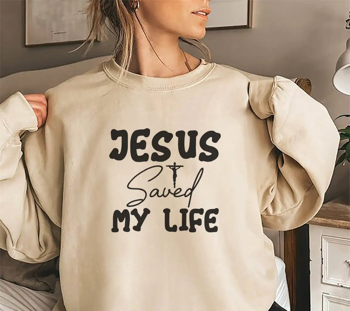 Jesus Saved My Life -  SVG Design SVG